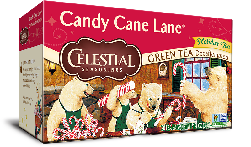 Box of Candy Cane Lane green tea